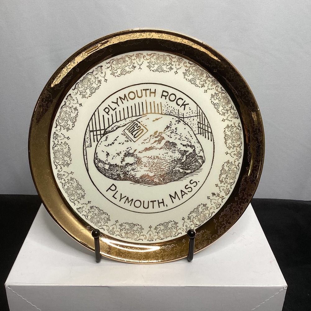 Vintage Plymouth Rock Souvenir Plate